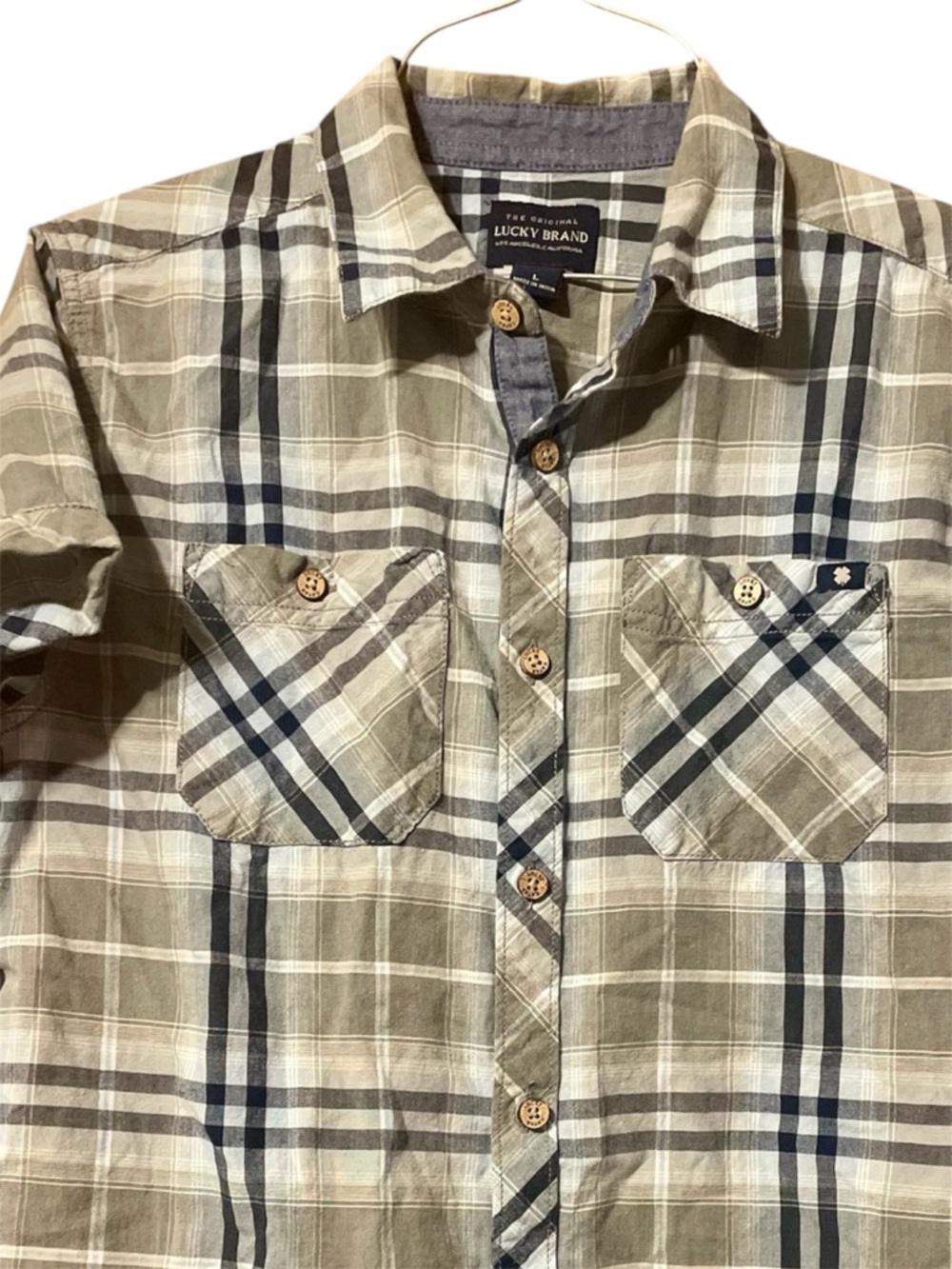 Lucky Brand Boy’s Plaid Button-Down Shirt